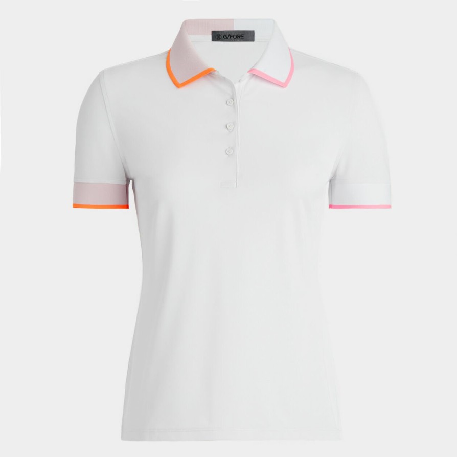 G FORE Contrast Tech Pique Polo Polos