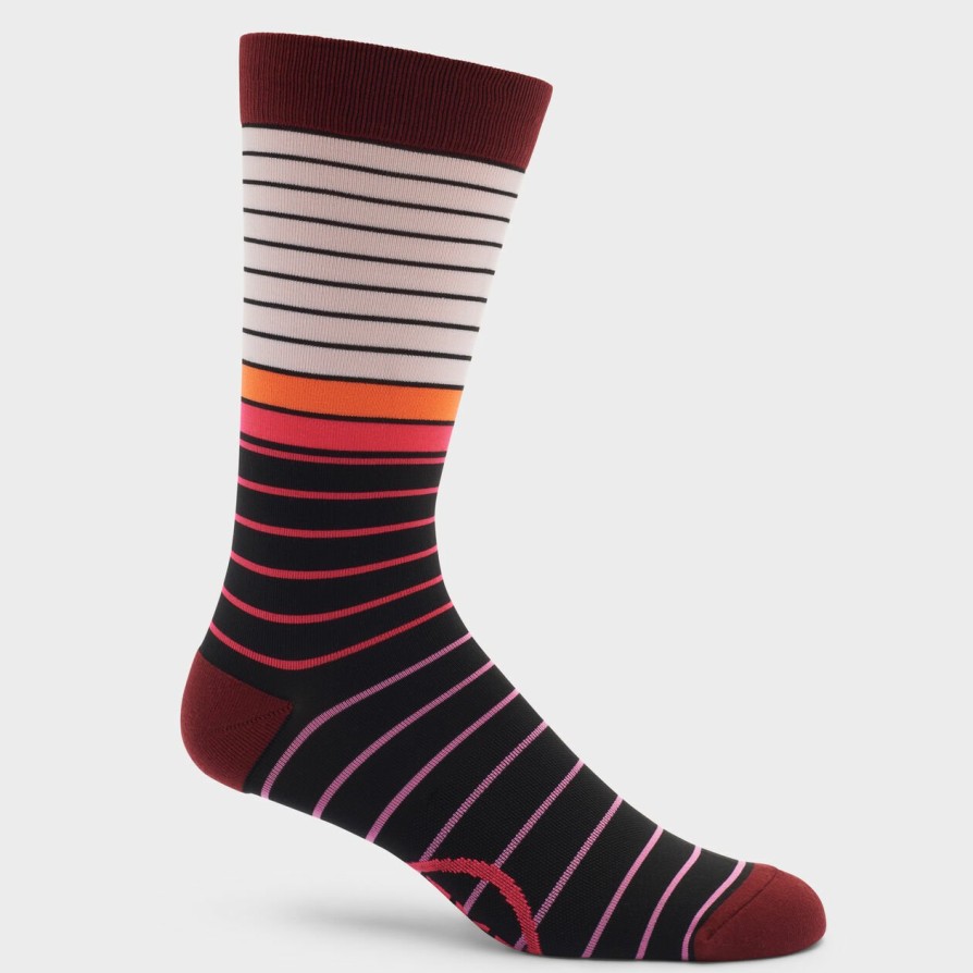 G FORE Mixed Striped Compression Crew Sock Socks