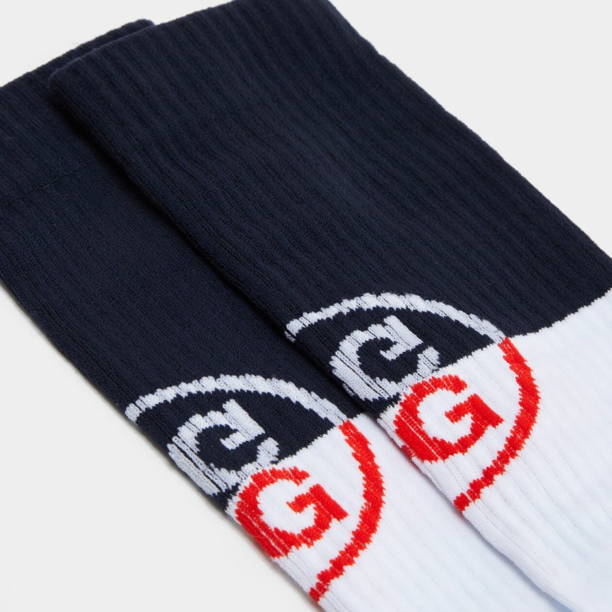 G FORE Circle G Ribbed Compression Crew Sock Socks