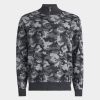 G FORE Camo Jacquard Merino Wool Quarter Zip Sweater Sweaters