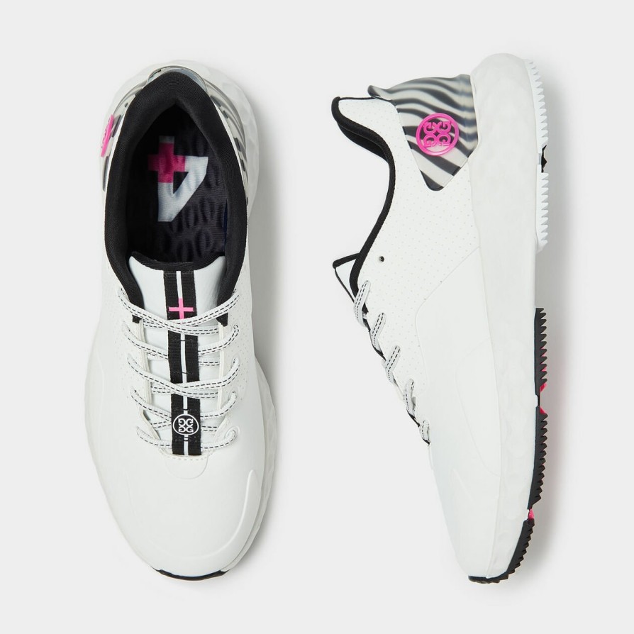 G FORE Women'S Mg4+ Perforated Zebra Accent Golf Shoe Mg4+