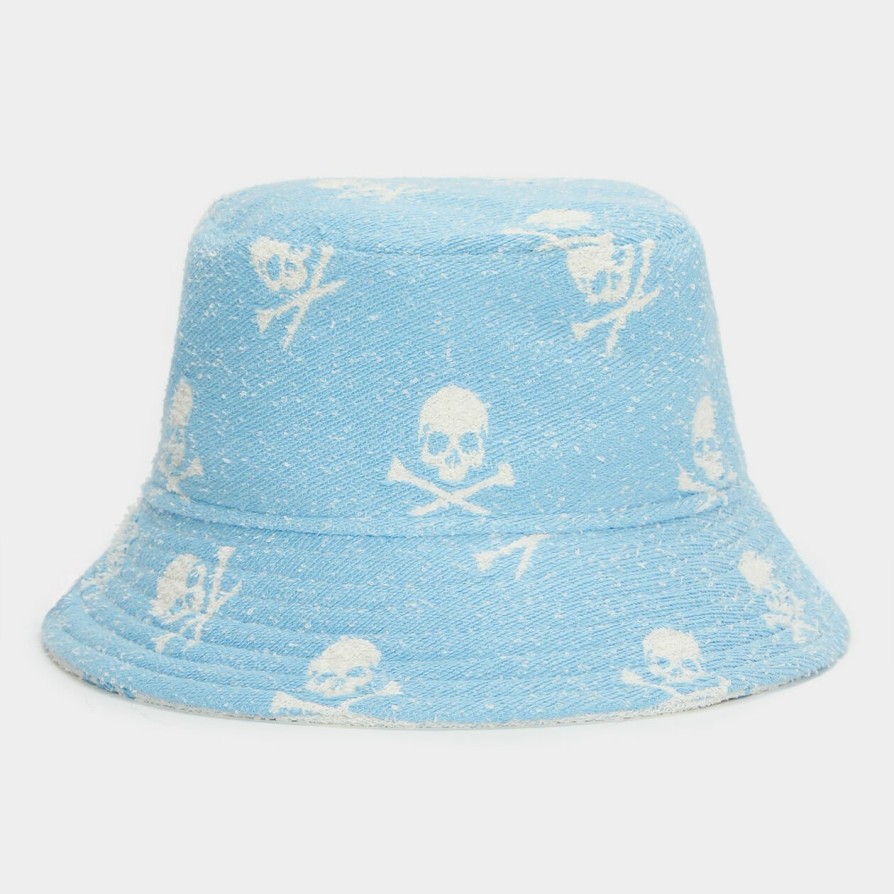 G FORE Reversible Intarsia Skull & Tees Woven Bucket Hat Hats