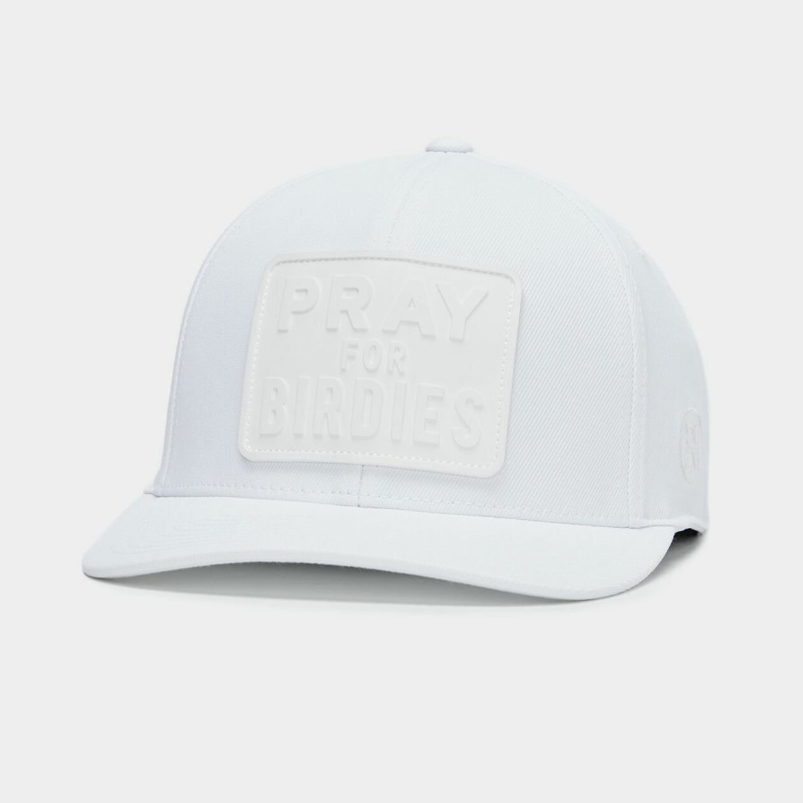 G FORE Monochrome Pray For Birdies Stretch Twill Snapback Hat Hats