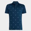 G FORE Embroidered Skull & Tees Tech Jersey Modern Spread Collar Polo Polos & Shirts