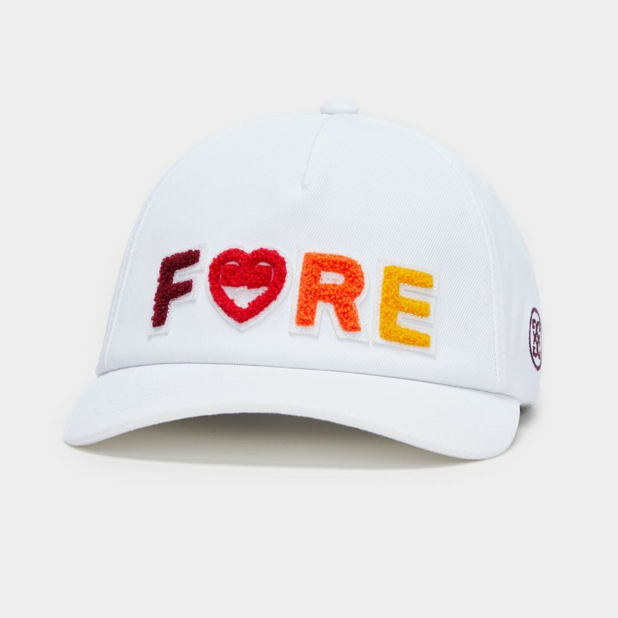 G FORE Chenille Fore Gradient Stretch Twill Snapback Hat Hats