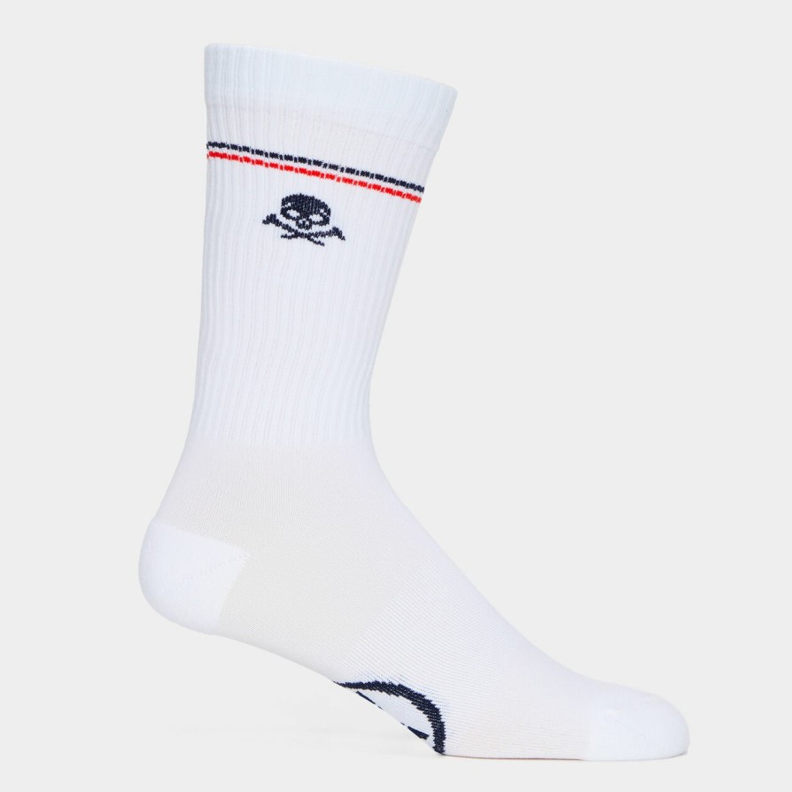 G FORE Women'S Skull & T'S Ribbed Nylon Crew Sock Socks