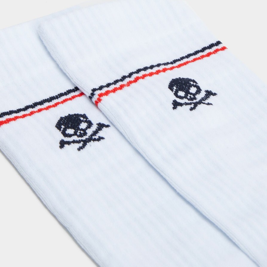 G FORE Women'S Skull & T'S Ribbed Nylon Crew Sock Socks