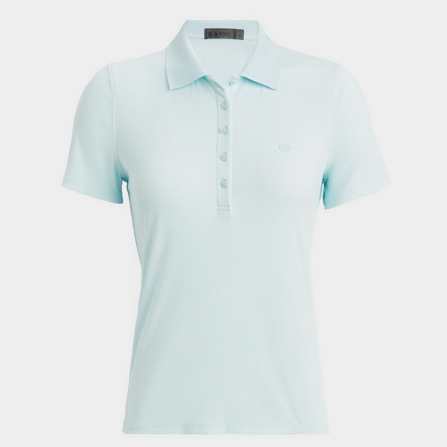 G FORE Ribbed Tech Nylon Polo Polos