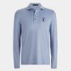 G FORE Limited Edition 2024 U.S. Open Rib Gusset Long Sleeve Melange Ice Nylon Sun Shirt Mid Layers