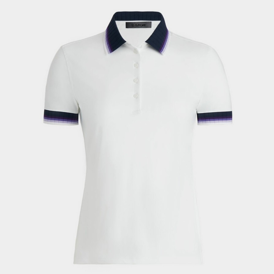 G FORE Contrast Silky Tech Nylon Polo Polos