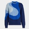 G FORE Merino Wool Gradient Jacquard Crewneck Sweater Sweaters