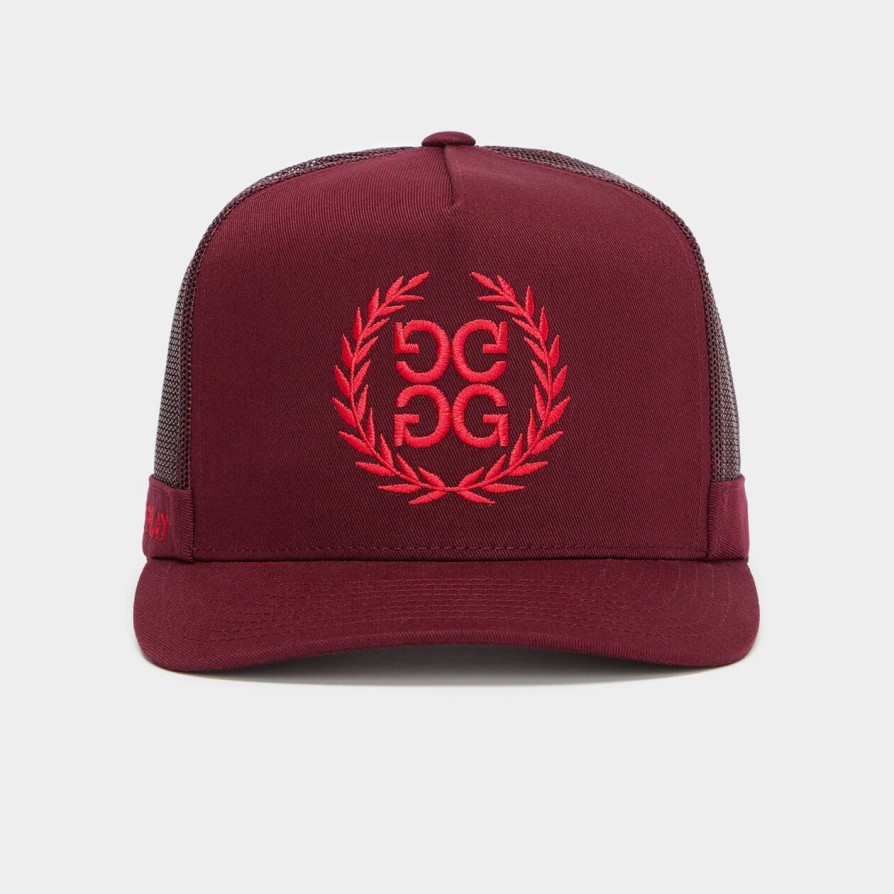 G FORE Wreath Cotton Twill Tall Trucker Hat Hats