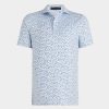 G FORE Aye Poppy Tech Jersey Modern Spread Collar Polo Polos & Shirts