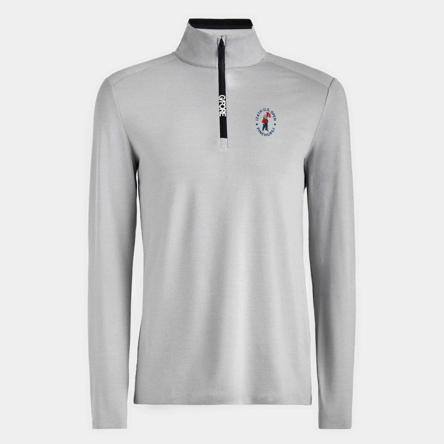 G FORE Limited Edition 2024 U.S. Open Brushed Back Tech Quarter Zip Pullover Mid Layers