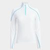 G FORE Sun Shield Silky Tech Nylon Quarter Zip Layer Mid Layers