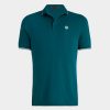 G FORE Rib Collar Tech Pique Modern Spread Collar Banded Sleeve Polo Polos & Shirts