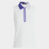 G FORE Quarter Zip Tech Pique Sleeveless Polo Polos