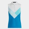 G FORE Multi V Tech Jersey Sleeveless Polo Polos