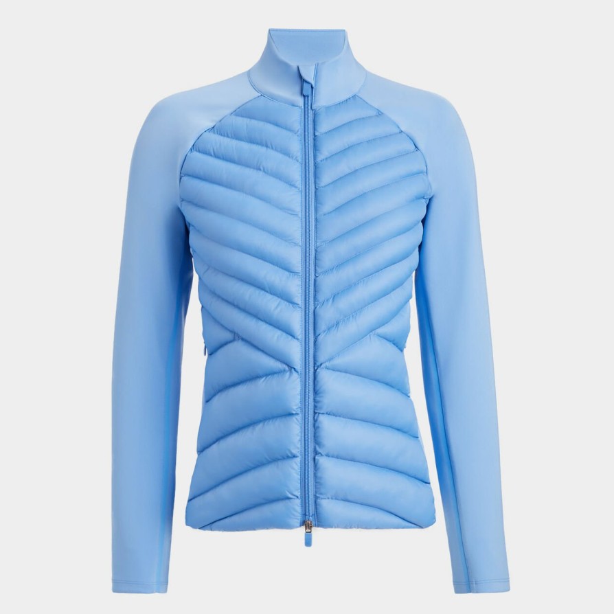 G FORE Hybrid Quilted Stretch Tech Interlock Jacket Outerwear