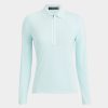 G FORE Silky Tech Nylon Quarter Zip Polo Polos