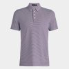 G FORE Feeder Stripe Tech Jersey Button Down Collar Polo Polos & Shirts