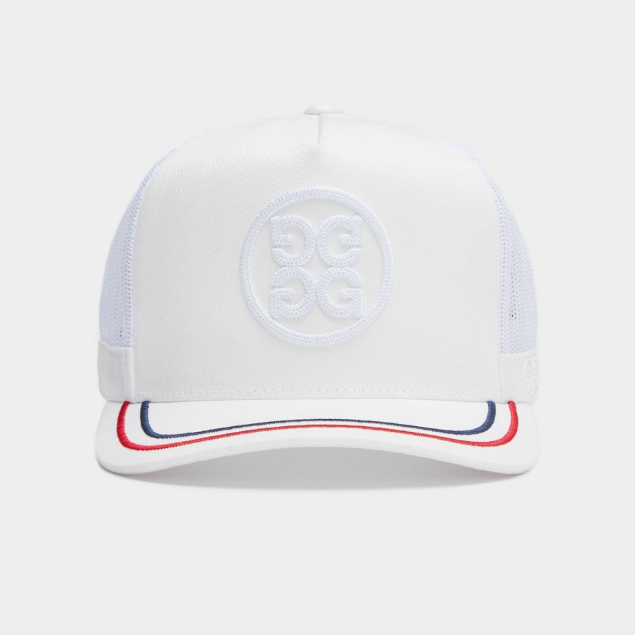 G FORE Circle G'S Soutache Cotton Twill Trucker Hat Hats