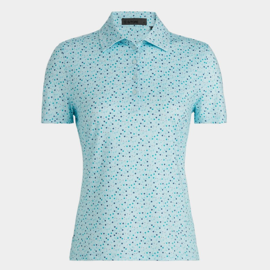 G FORE Aye Poppy Tech Jersey Polo Polos