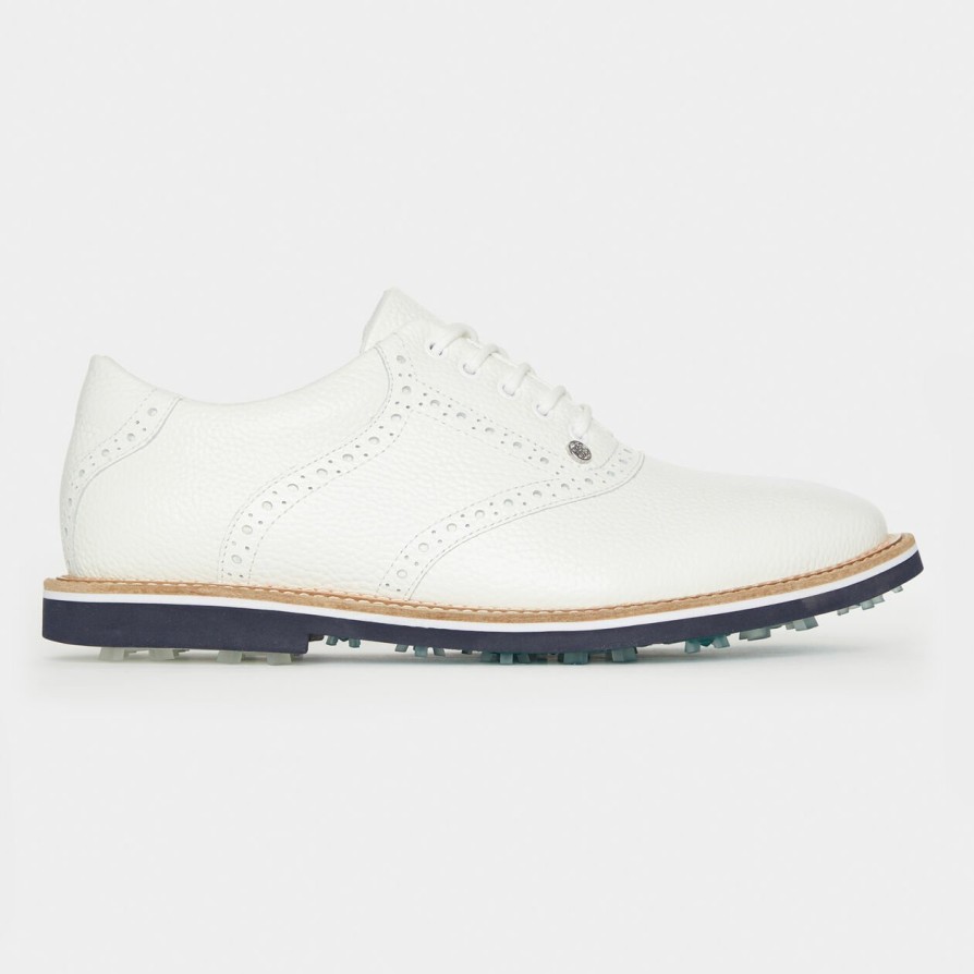 G FORE Men'S Gallivanter Pebble Leather Saddle Golf Shoe Gallivanter