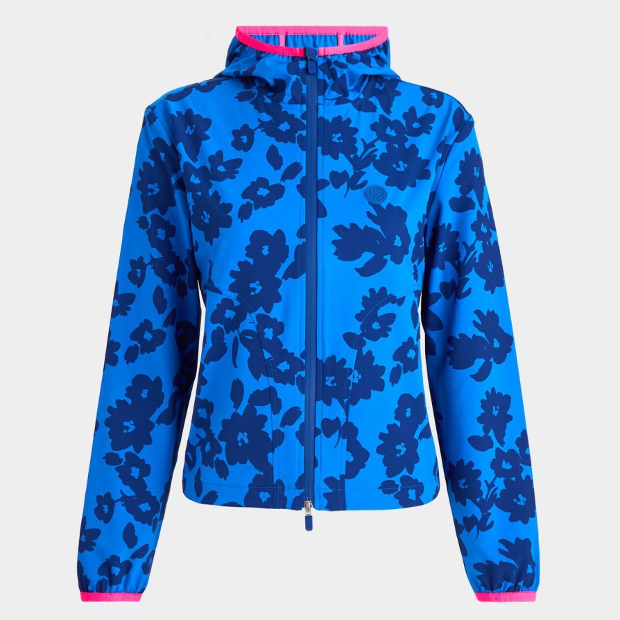 G FORE Tonal Floral Maverick 4-Way Stretch Jacket Outerwear