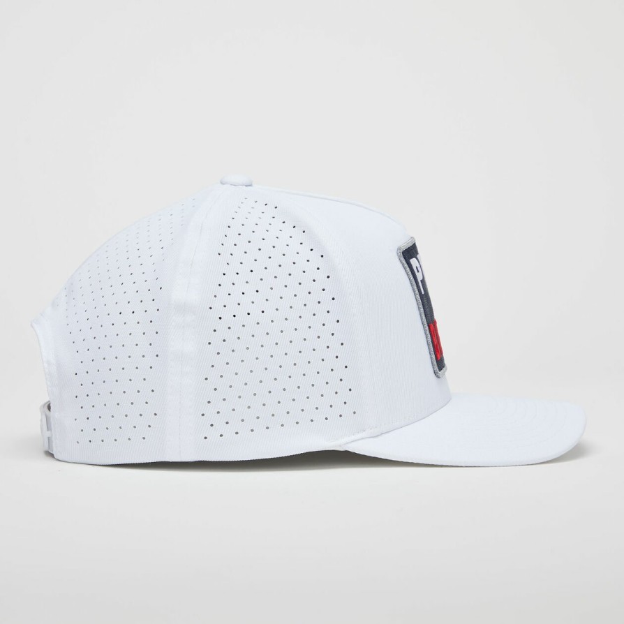 G FORE Pray For Birdies Stretch Twill Perforated Snapback Hat Hats