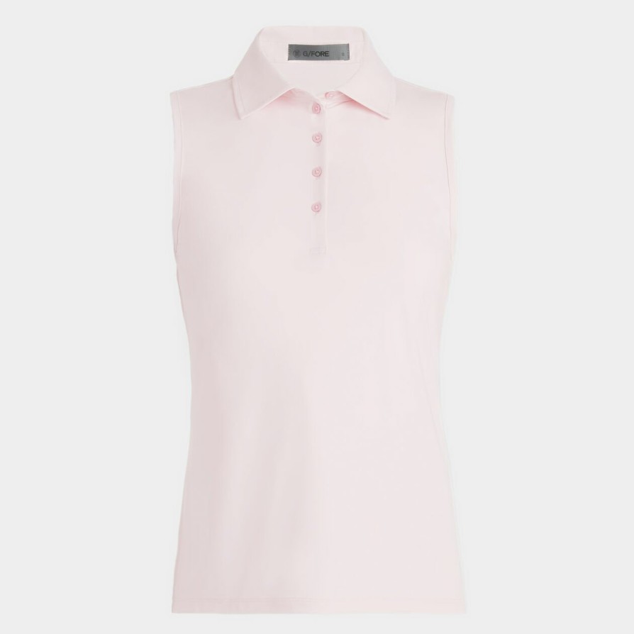 G FORE Silky Tech Nylon Sleeveless Polo Polos